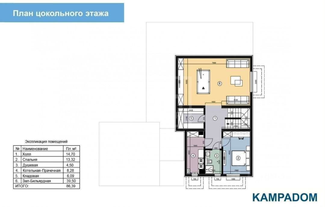 Планировка Новый дом в СНТ Горки-2
