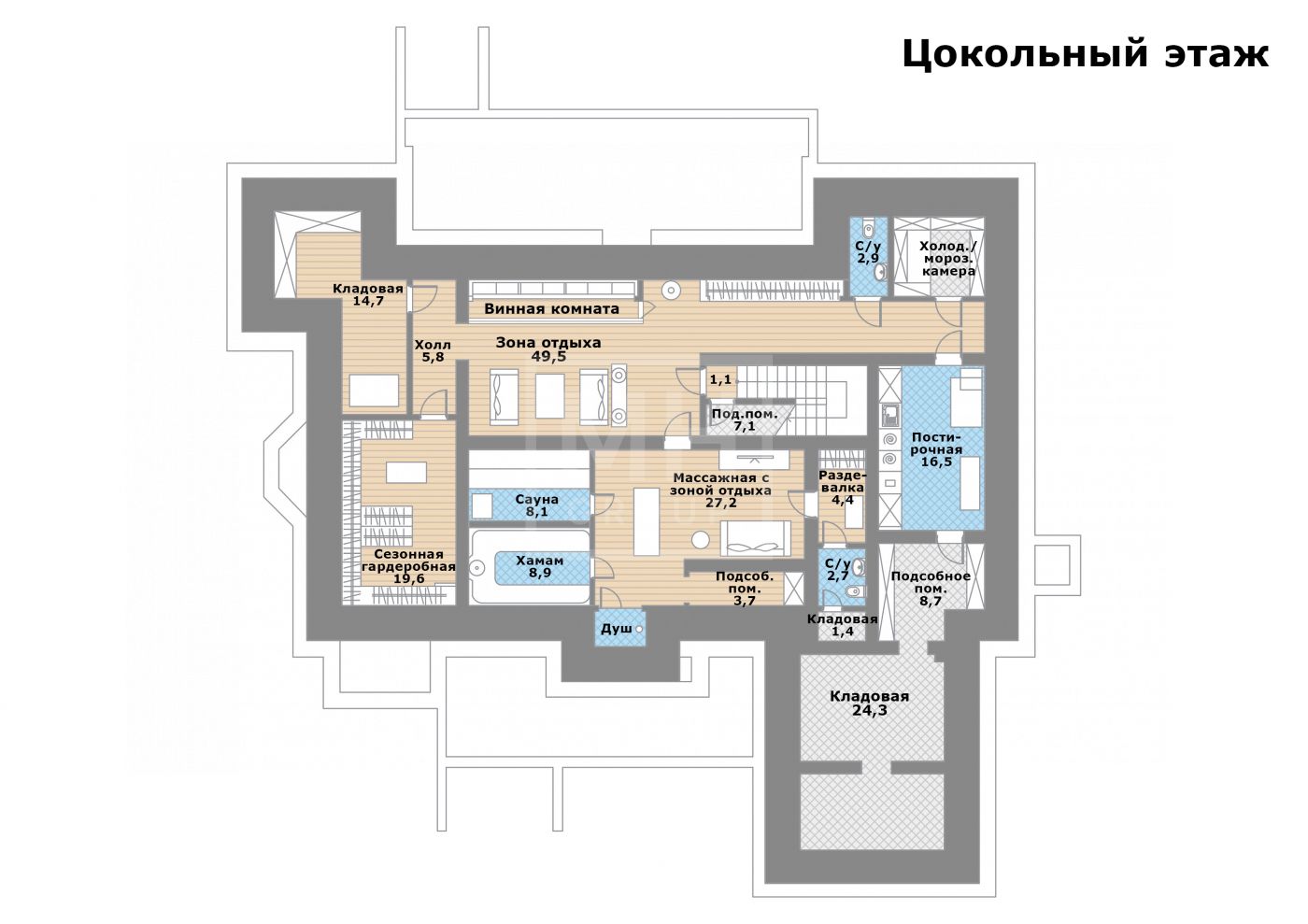 Планировка Дом в кп "Монтевиль"