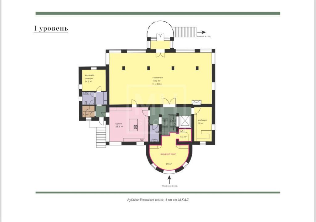 Планировка Продажа Дом 1063 м² на участке 15 сот. в КП Рассвет (Афганская деревня)