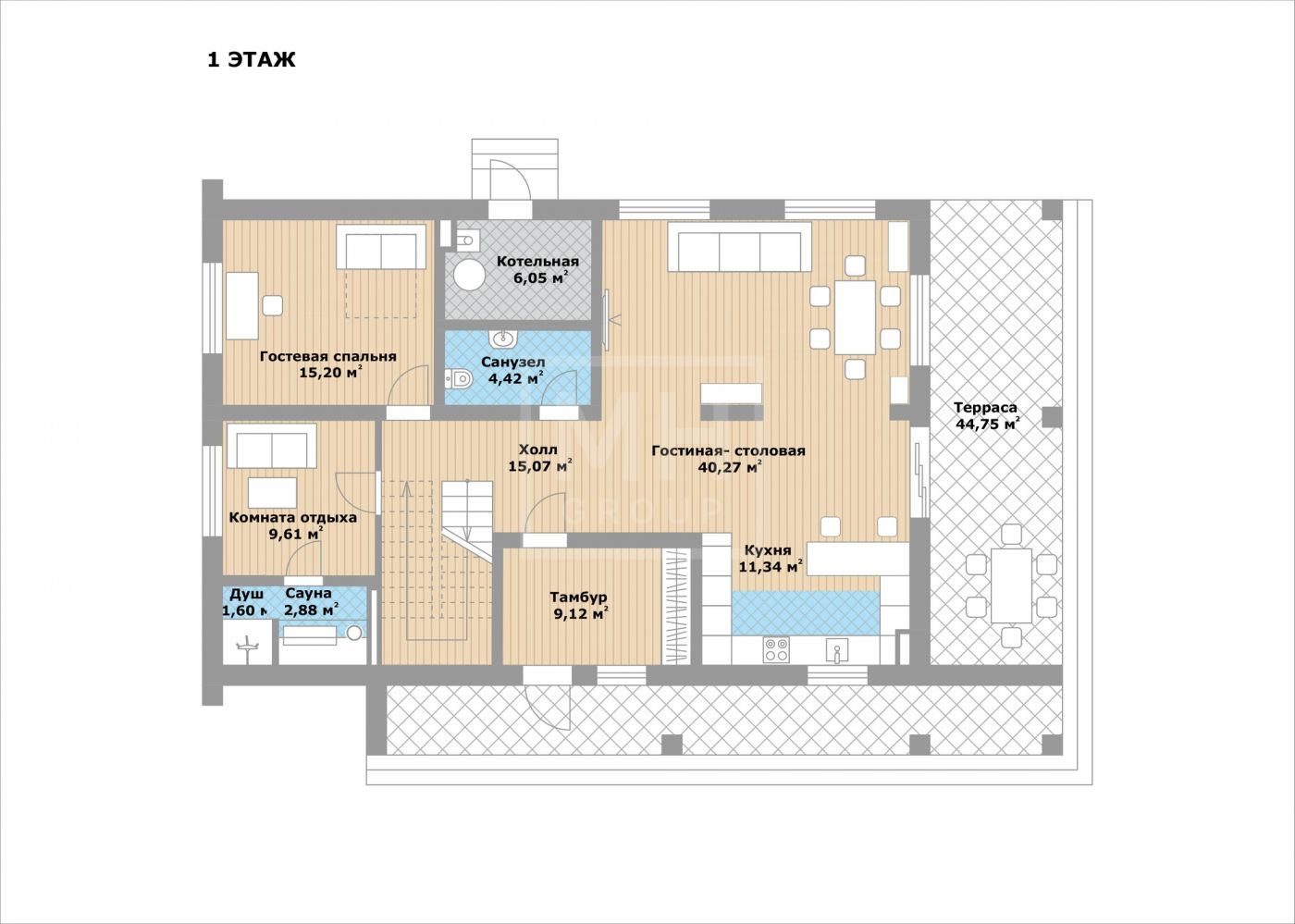 Планировка Продажа Дом 334 м² на участке 12 сот. в Зеленая Роща
