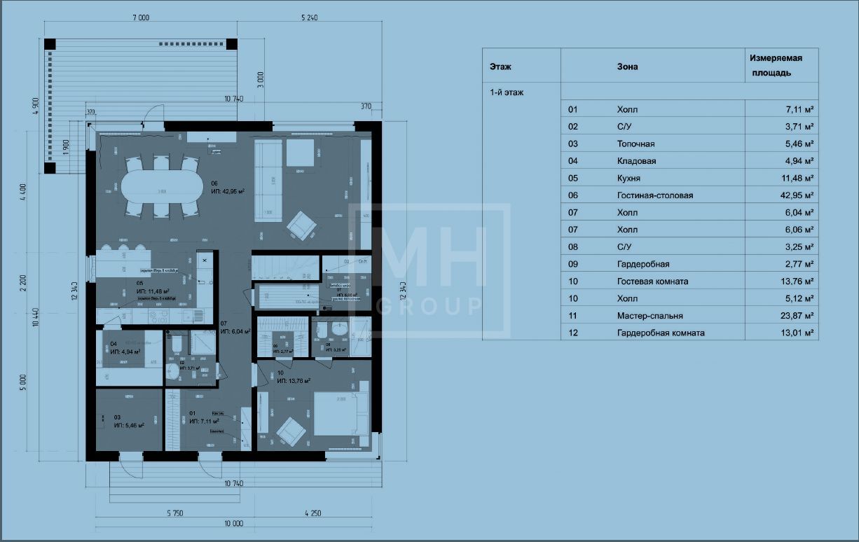 Дом с белым фасадом в КП "Место Горки-2" - фото 4
