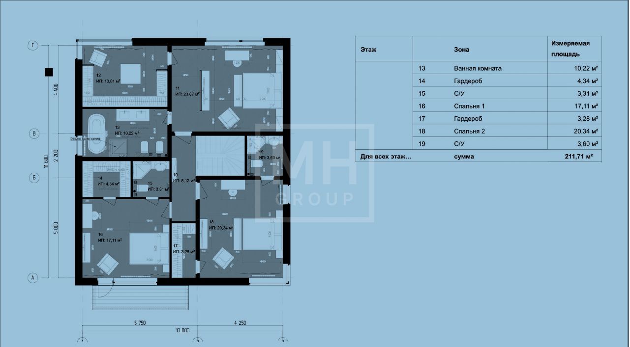 Дом с белым фасадом в КП "Место Горки-2" - фото 3